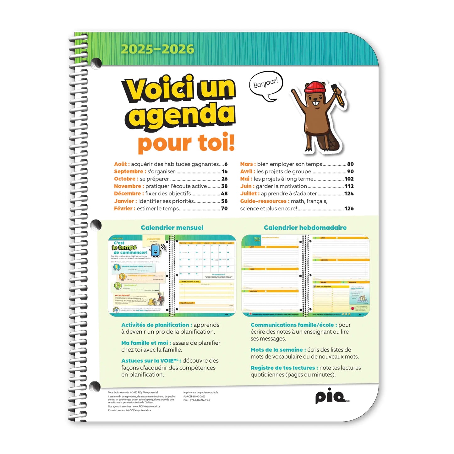L'agenda canadien, primaire 3-6 (Stock)