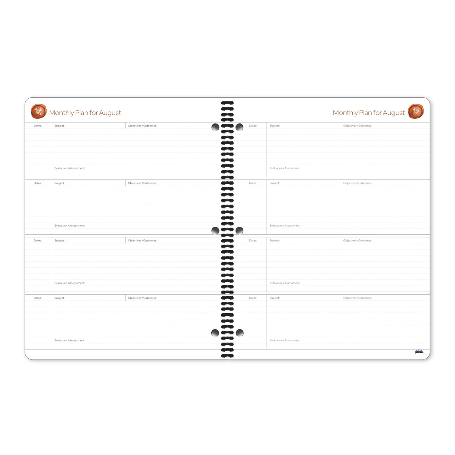 The Legacy Lesson Plan Books: Wellness Project Edition – Subject Rotation Format