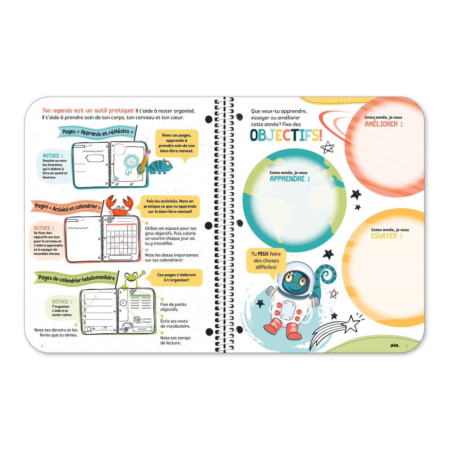 L'agenda projet bien-être, primaire 3-6 (Stock)