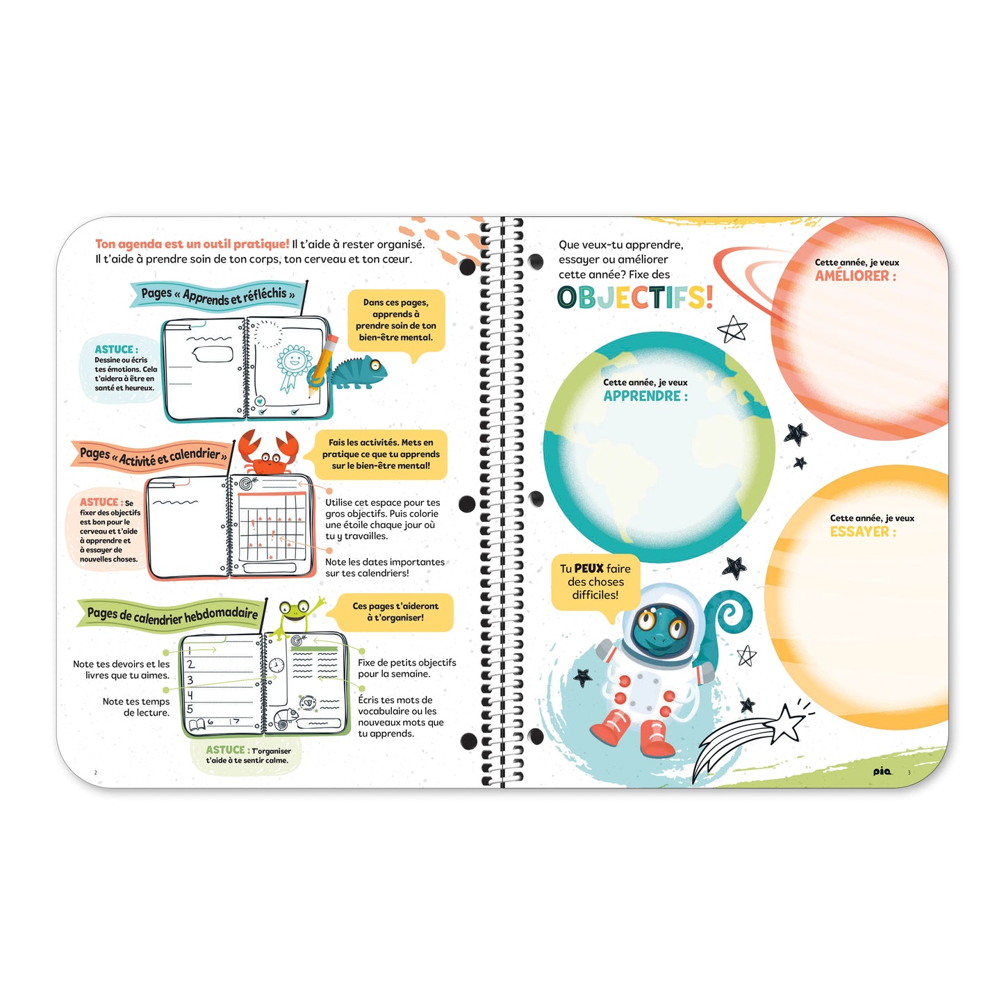 L'agenda projet bien-être, primaire 1-2 (Stock)