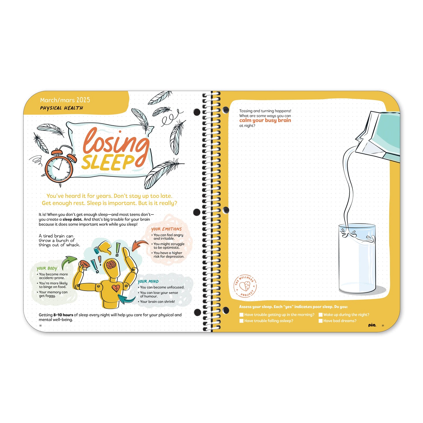 The Wellness Project Planner: Grades 6-8 (7" x 9") (Custom)