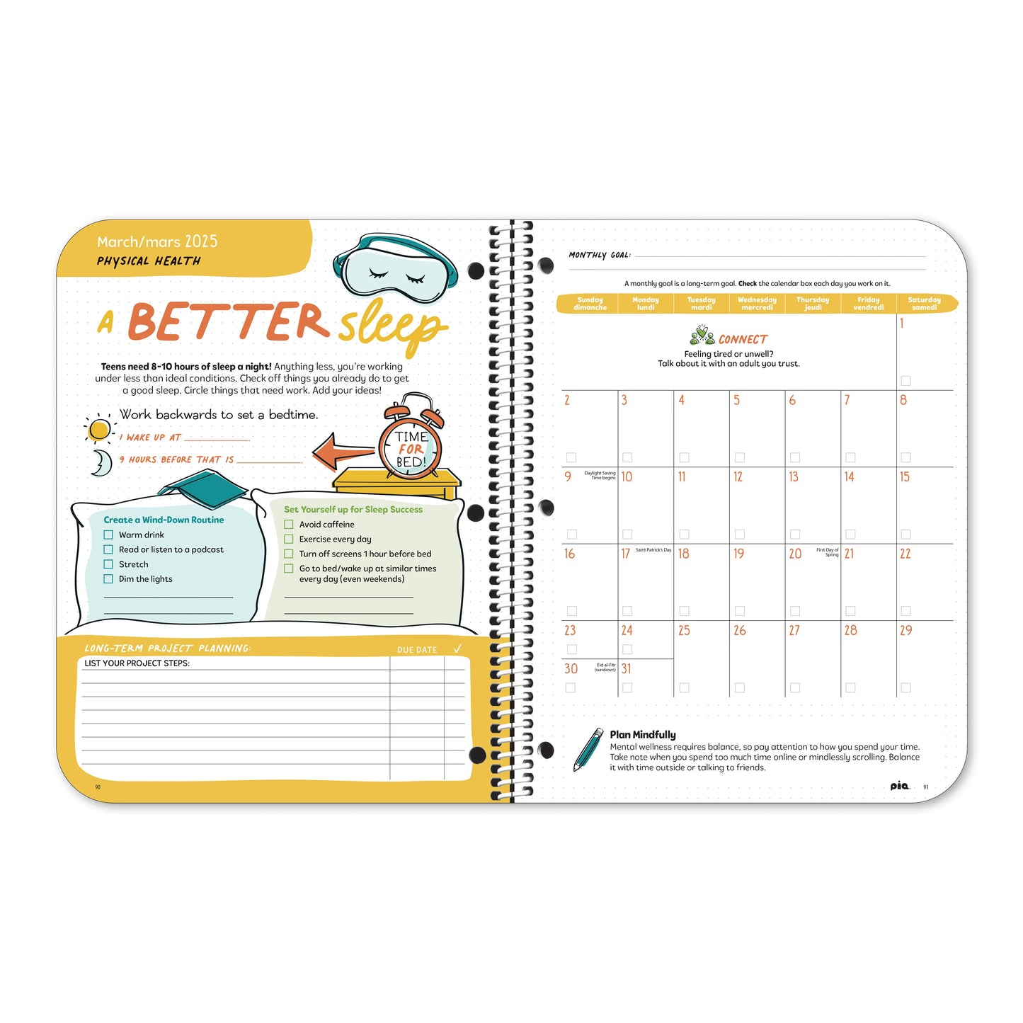The Wellness Project Planner: Grades 6-8 (7" x 9") (Custom)