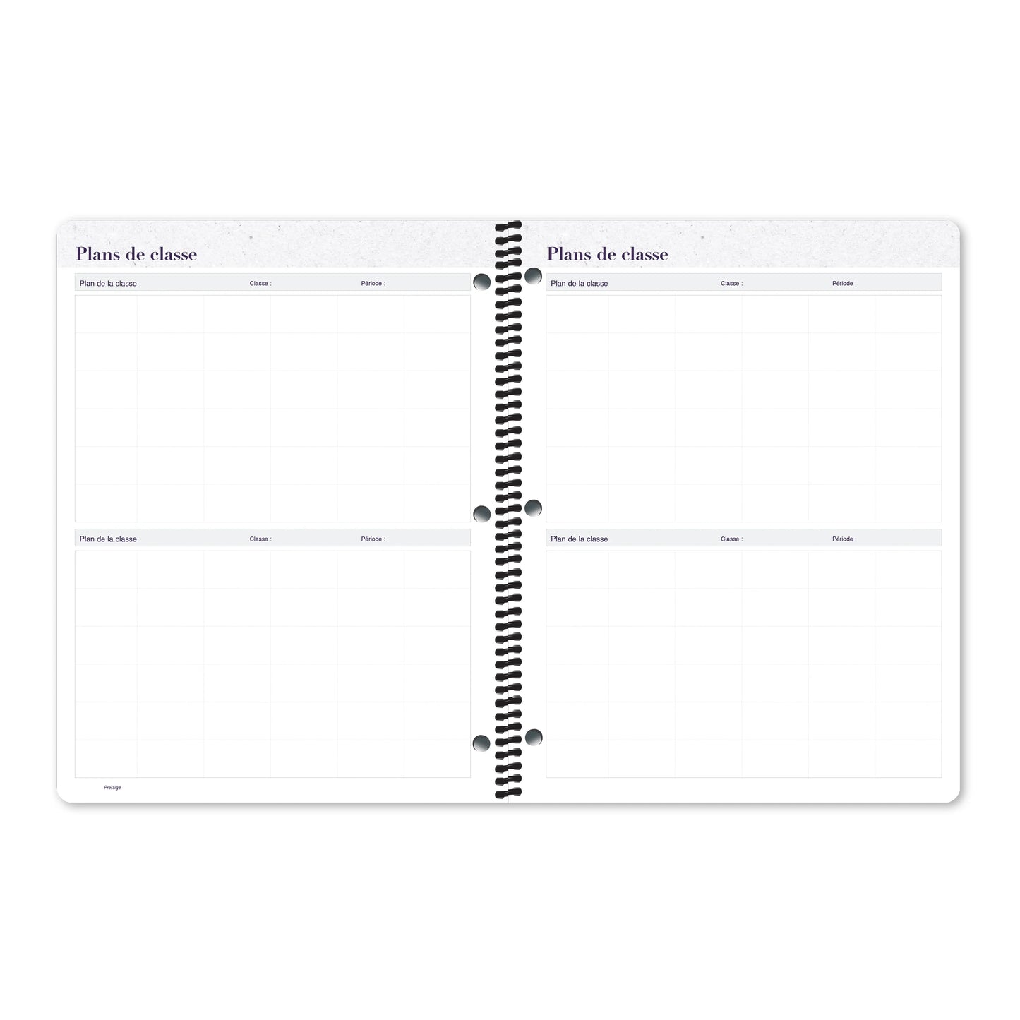 Cahier de planification Prestige