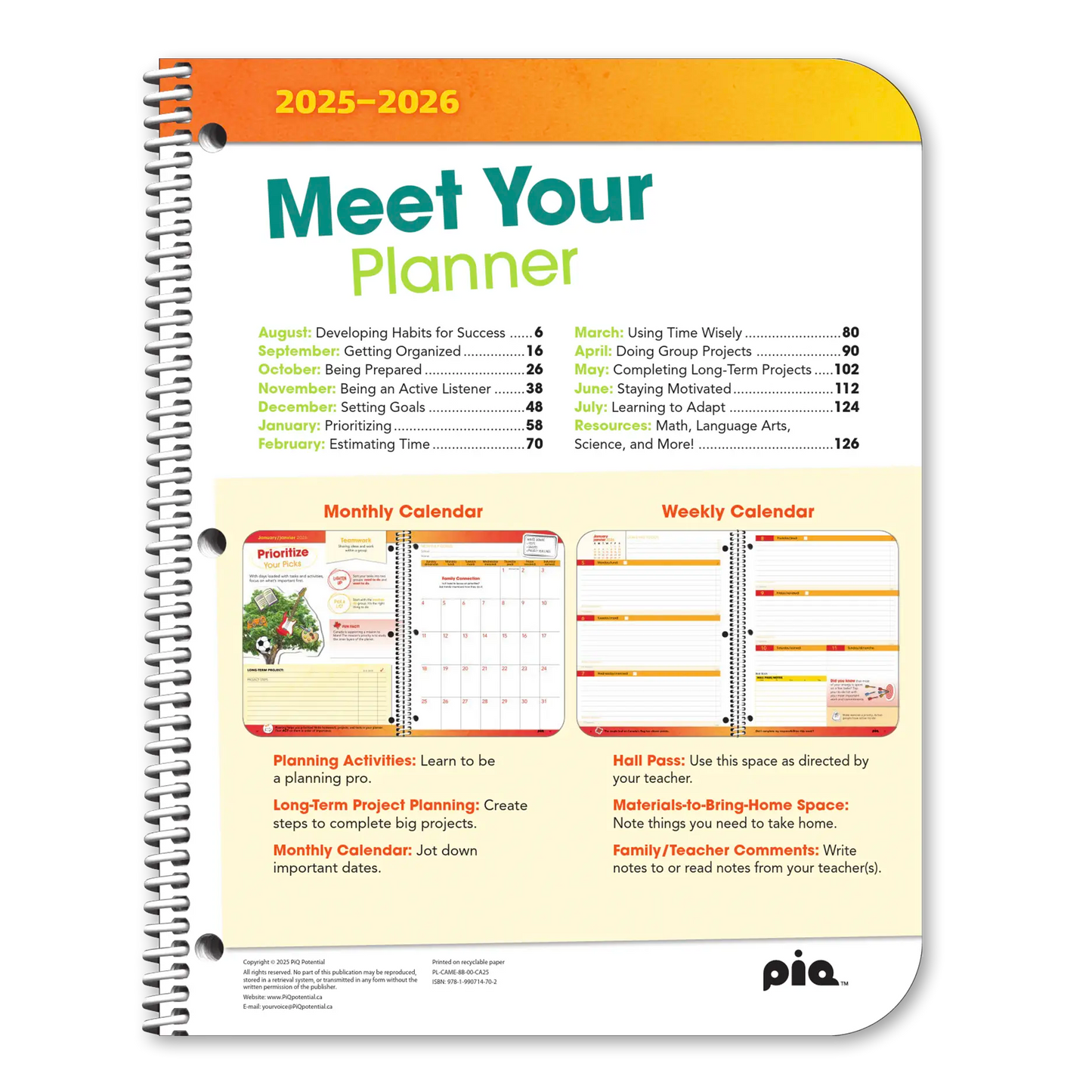 The Canadian Planner: Grades 6-8 (Stock)