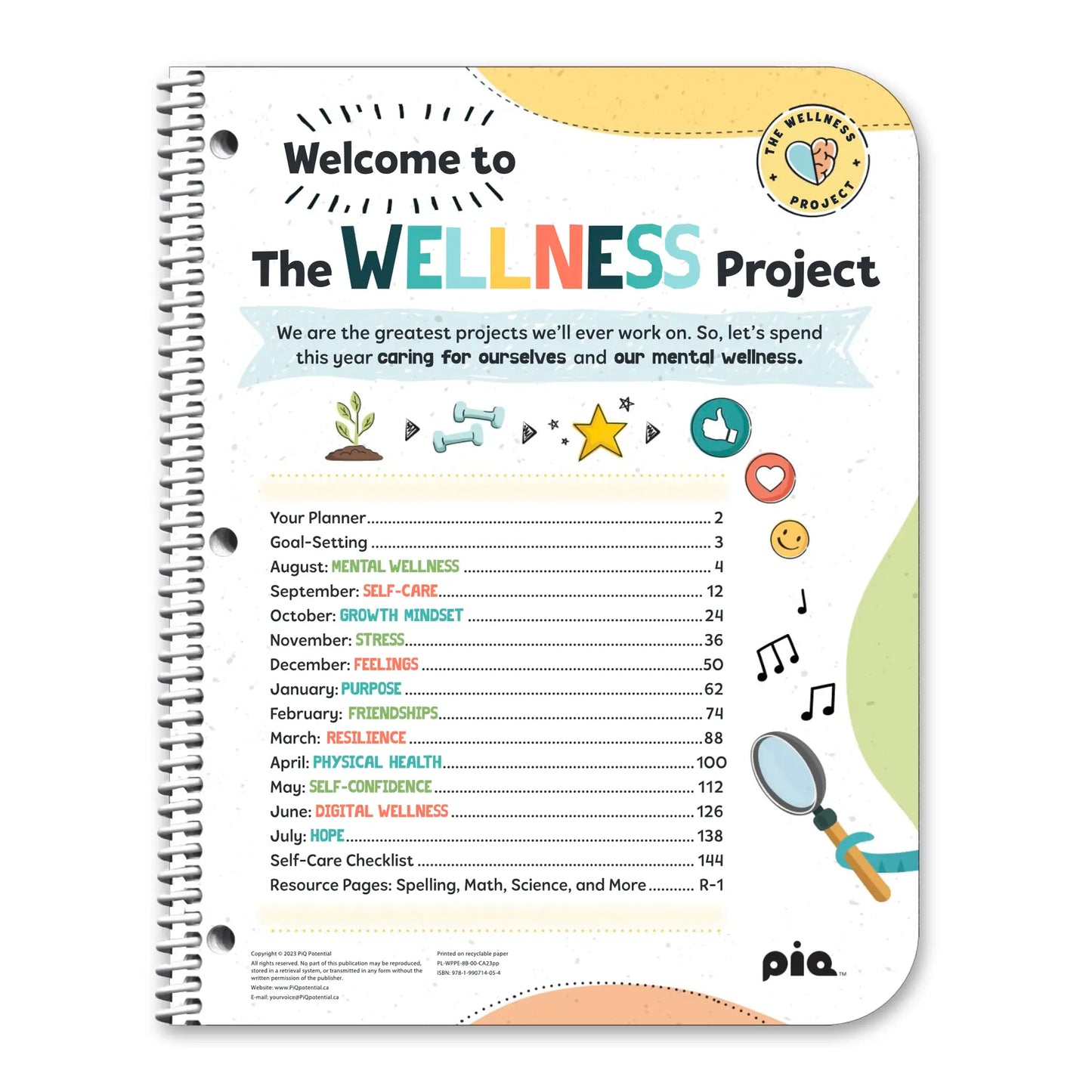 The Wellness Project Planner: Grades 3-5 (Stock)