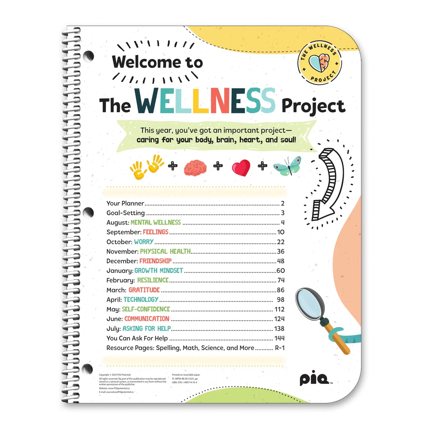 The Wellness Project Planner: Grades 3-5 (Stock)