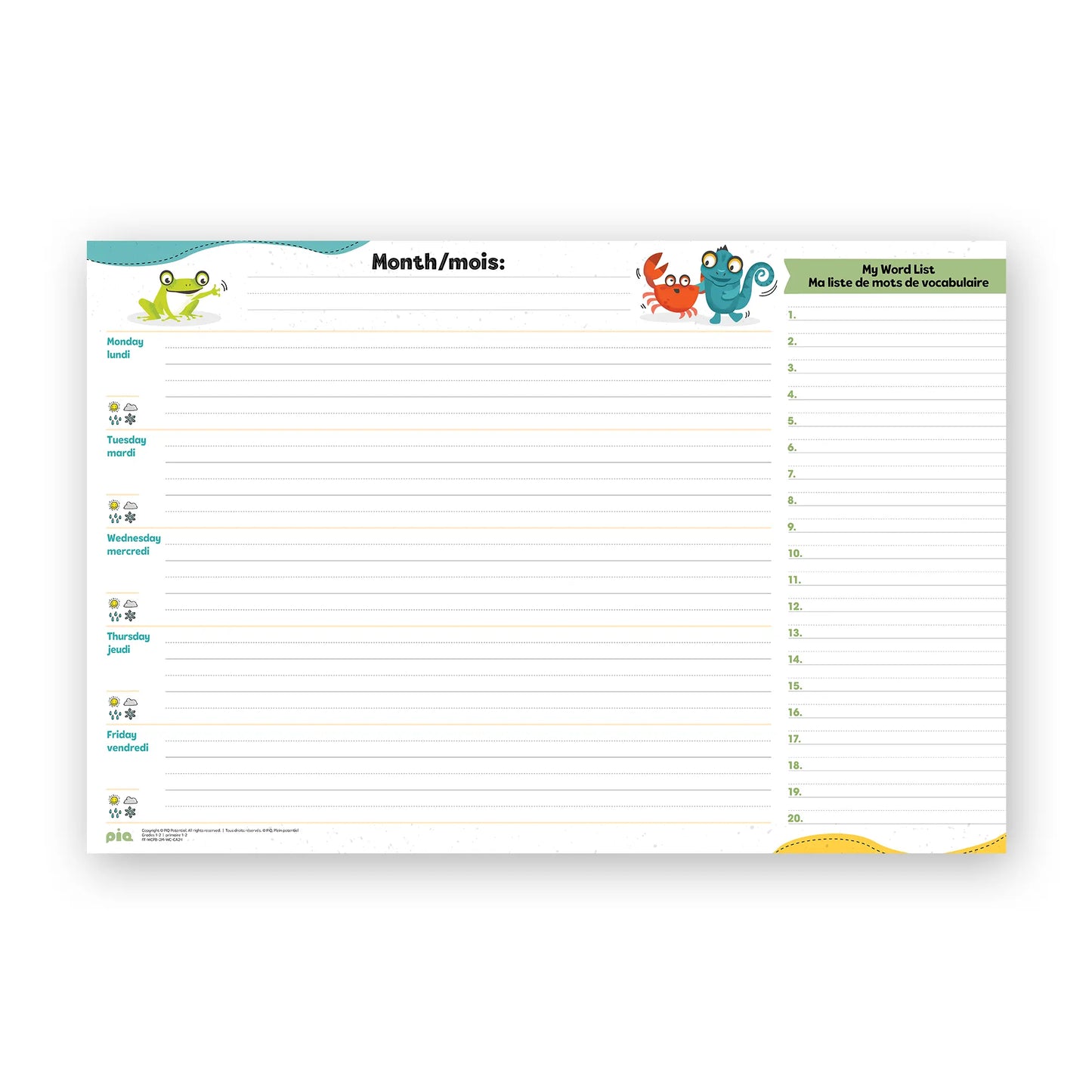 Wall Calendar: Gr 1-2