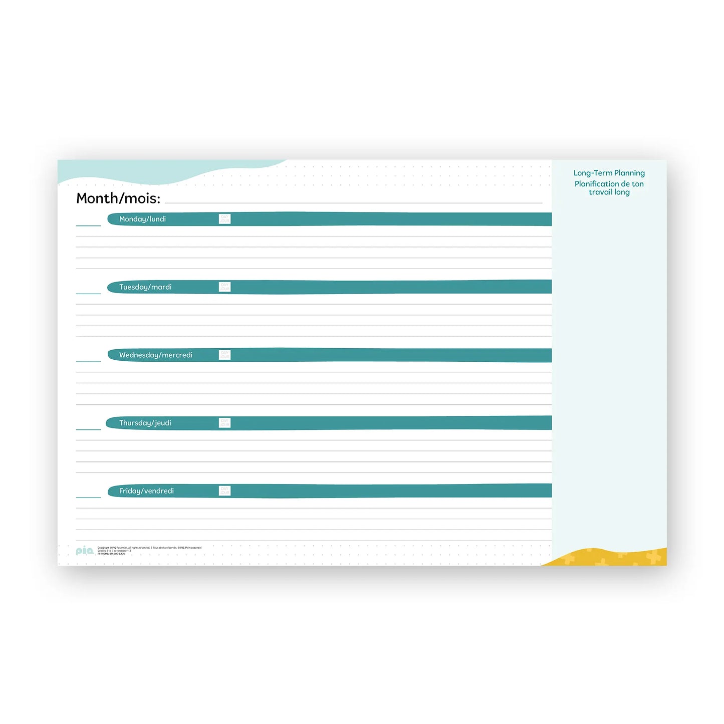 Wall Calendar: Gr 6-8