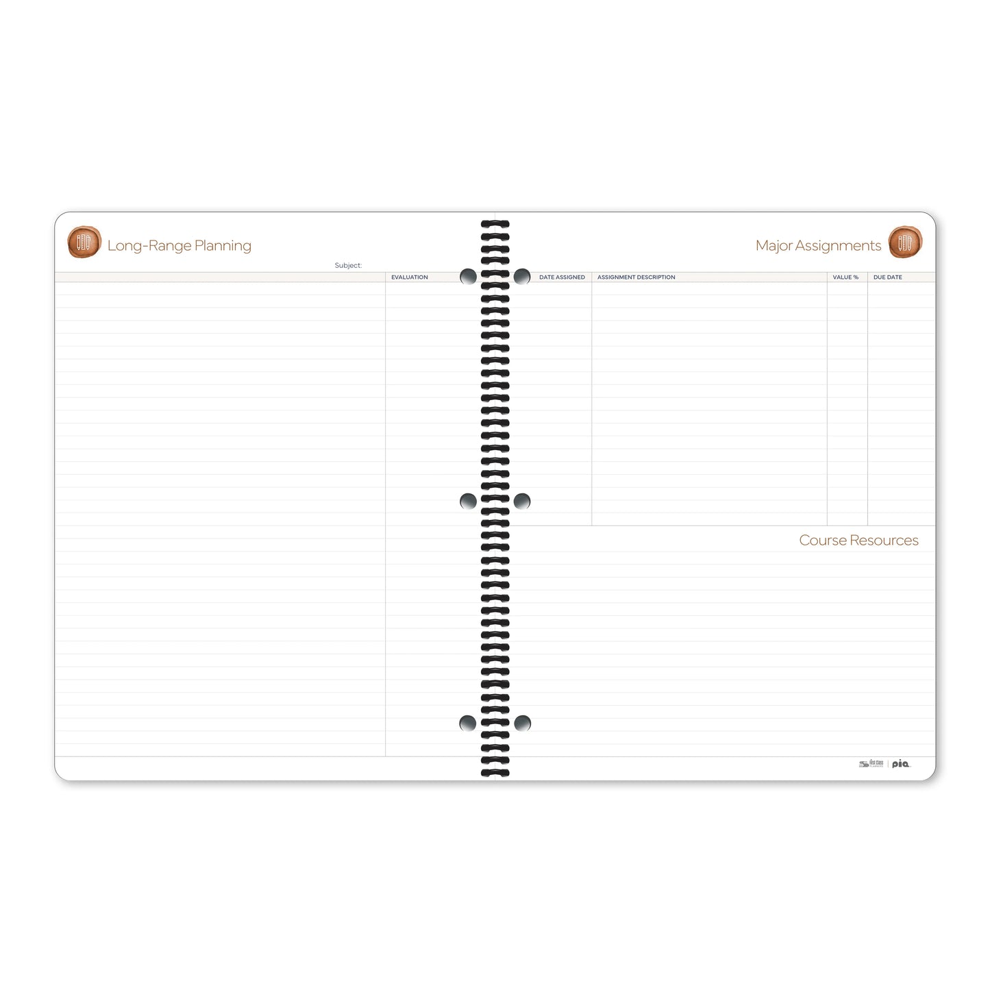 The Legacy Lesson Plan Books – Open Format