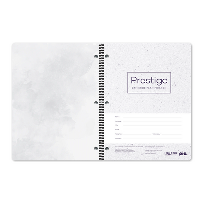 Cahier de planification Prestige