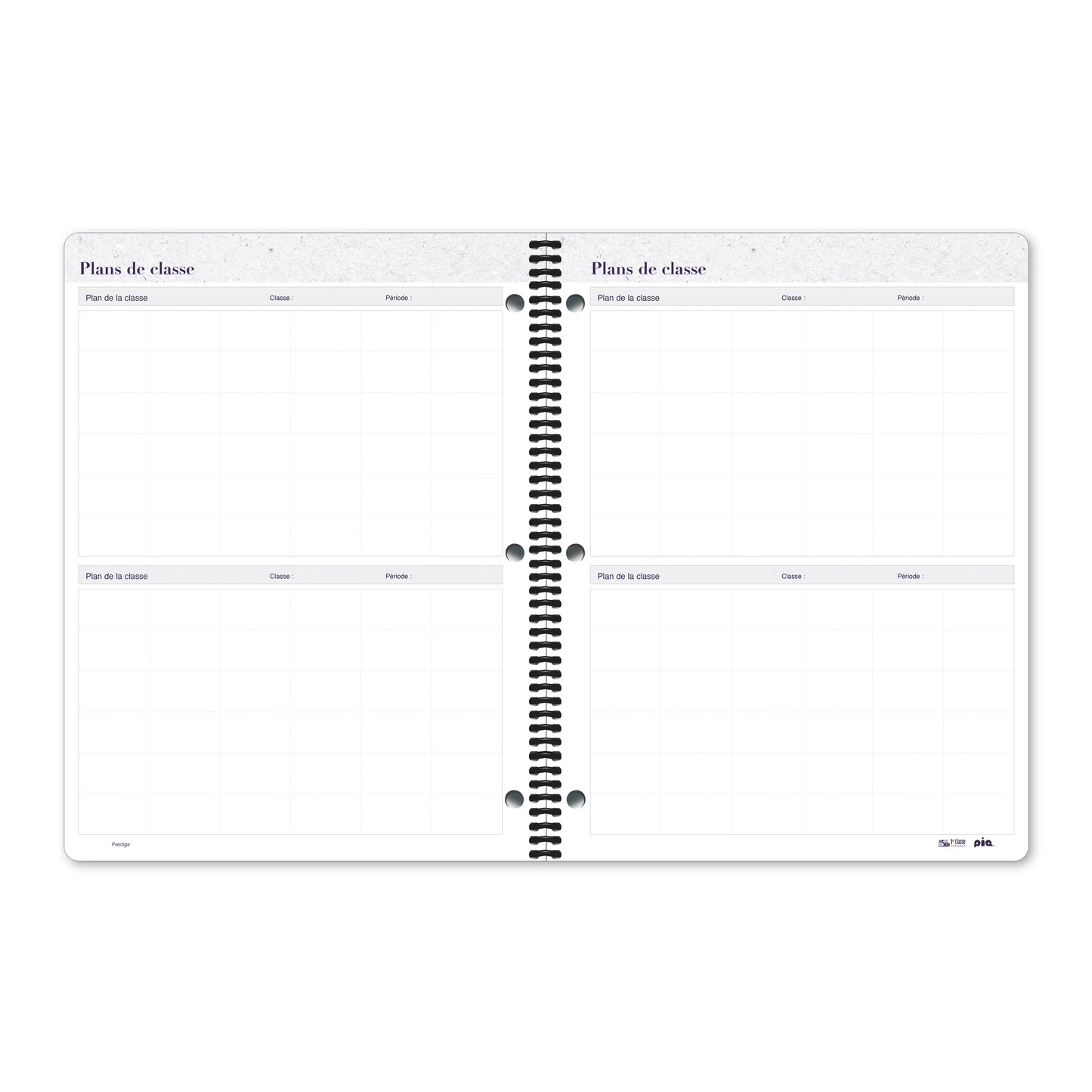 Cahier de planification Prestige
