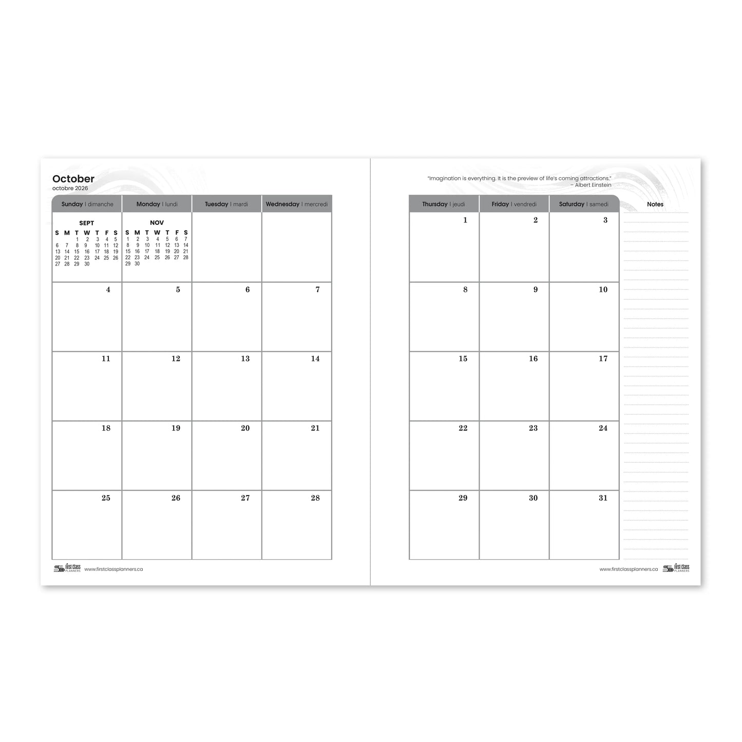The Staff Monthly Planner