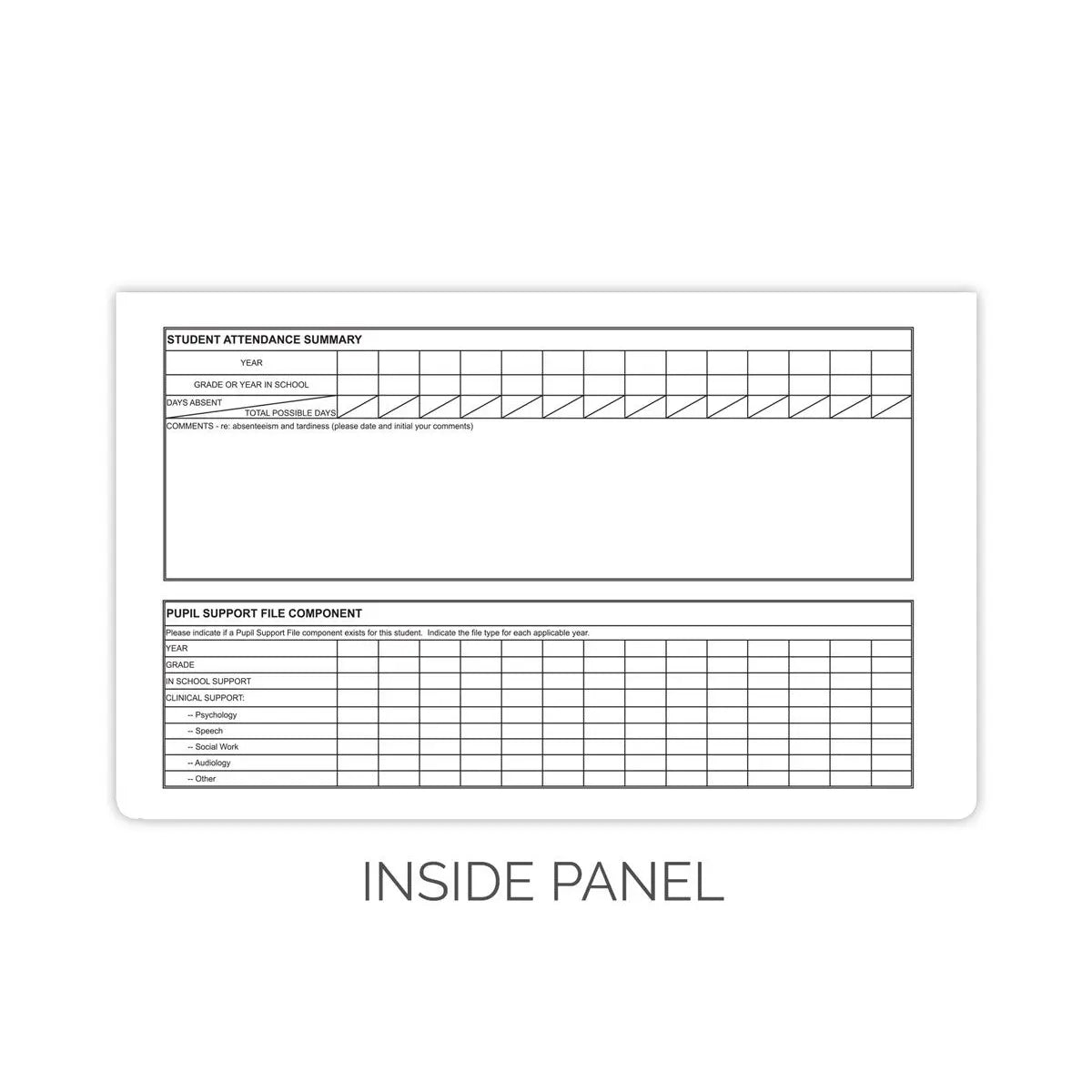 Manitoba Cumulative Student Record Folder