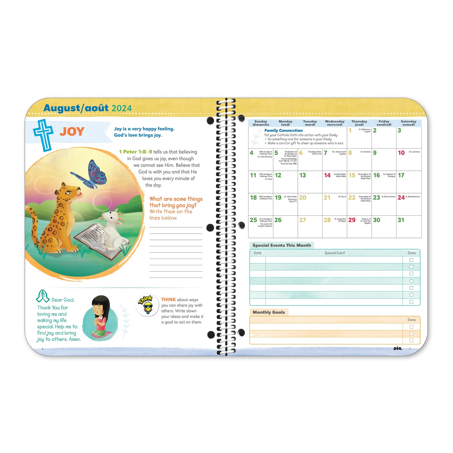 Catholic Faith Planner: Grades 3-5 (2024-2025)