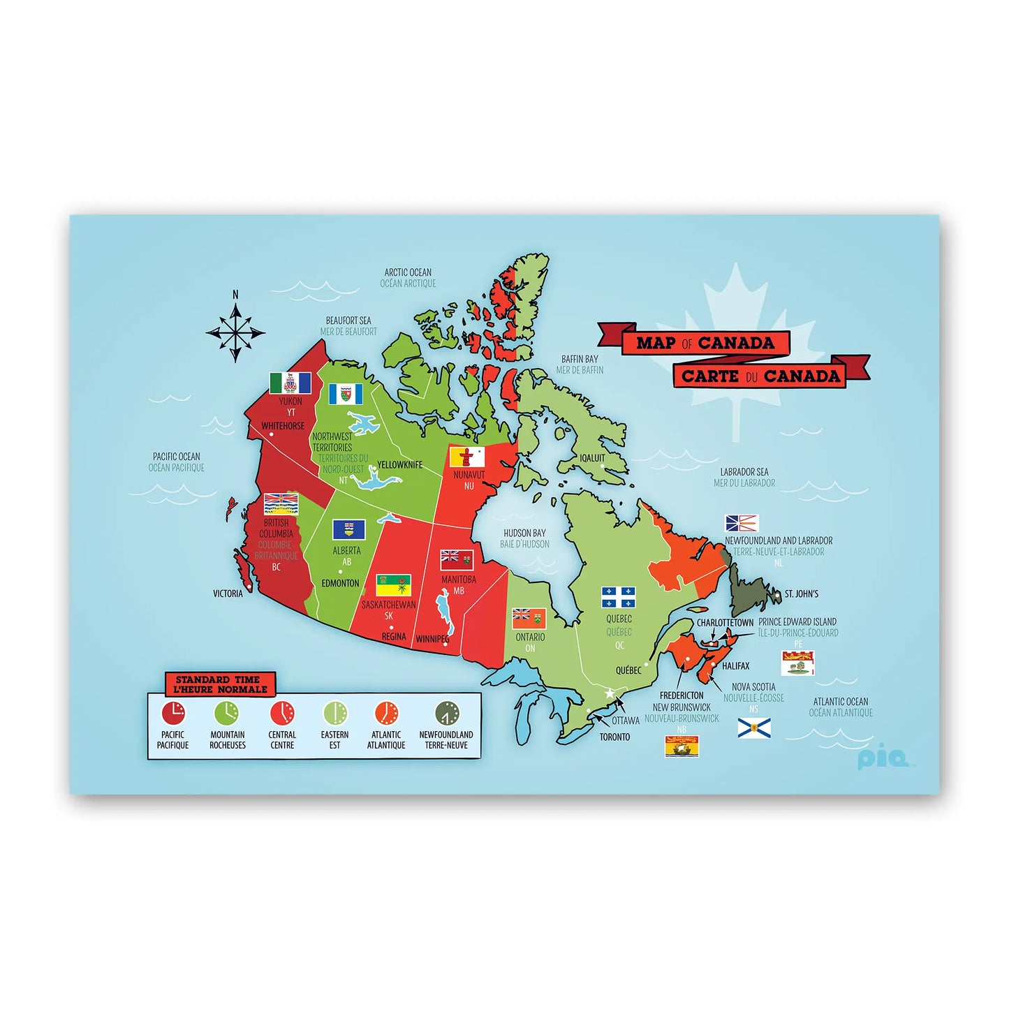 Map of Canada Poster