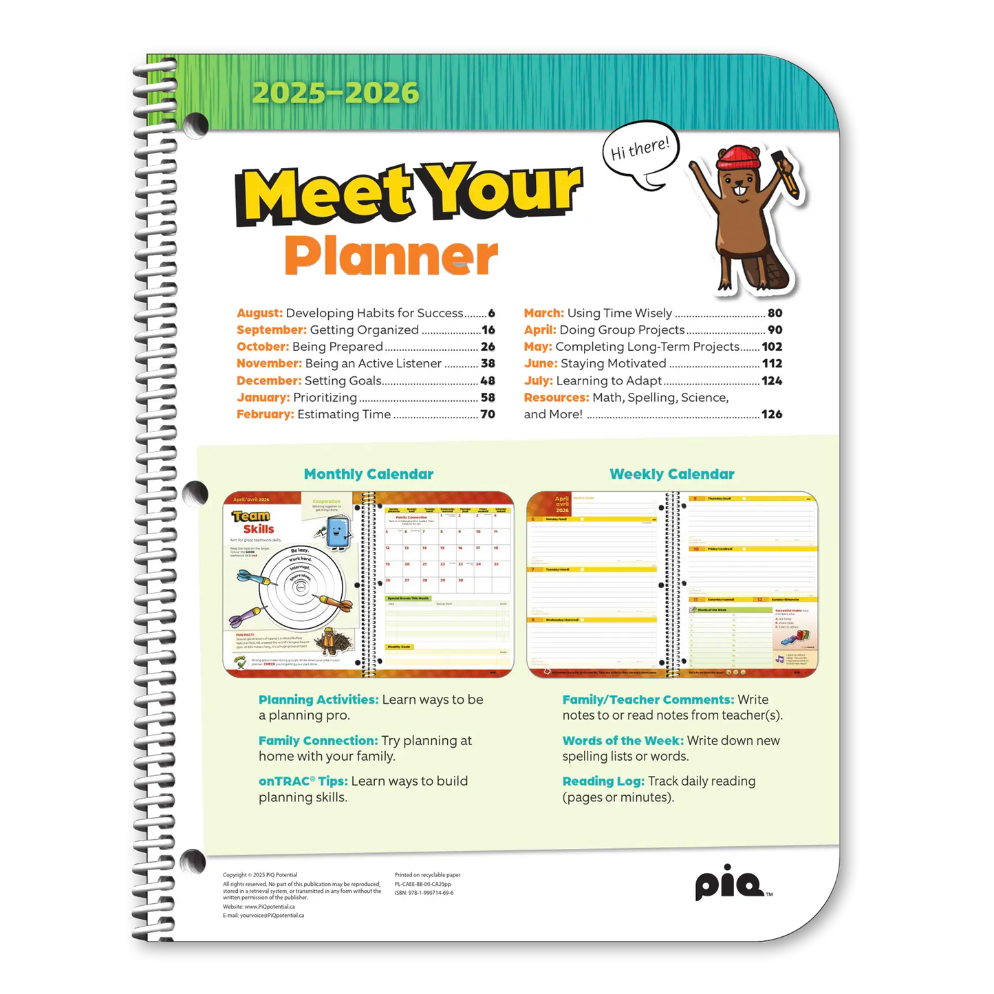 The Canadian Planner: Grades 3-5 (Standard)