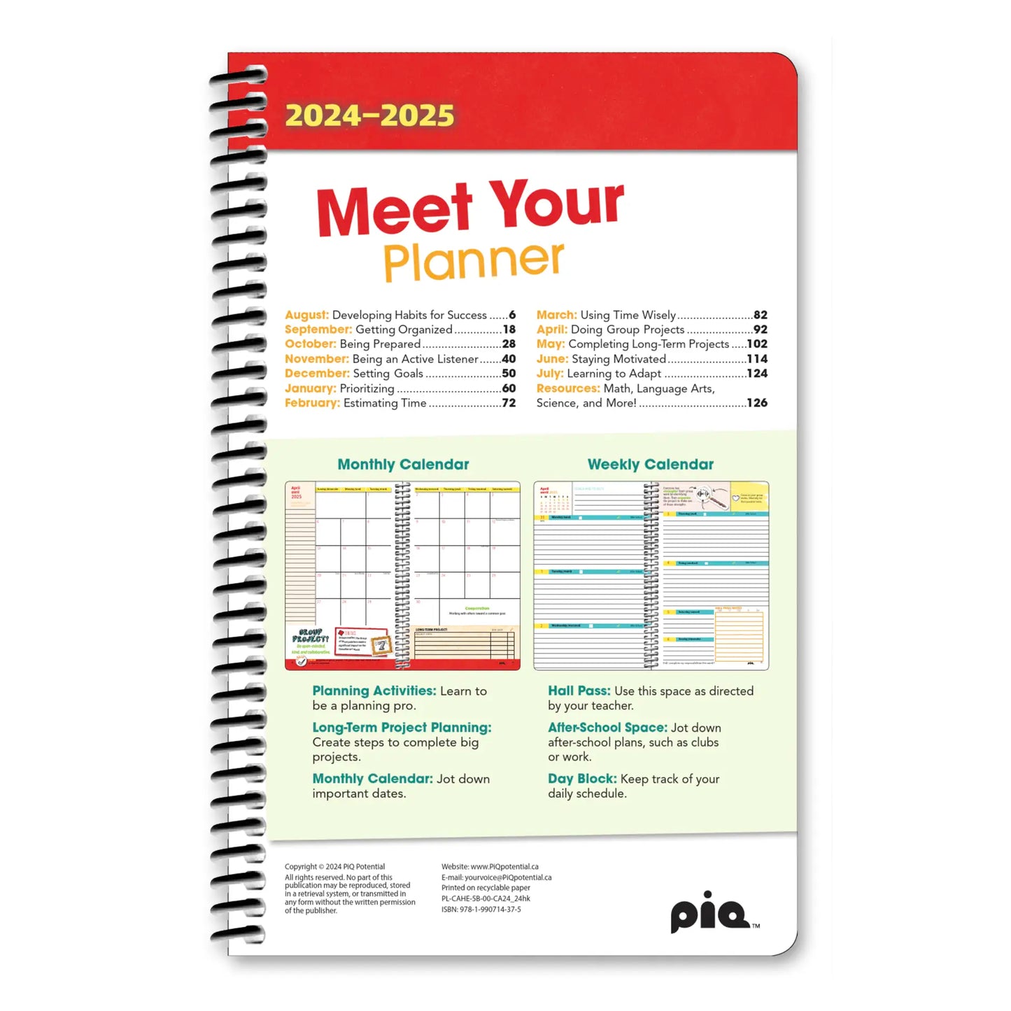 The Canadian Planner: Grades 9-12 (2024-2025)