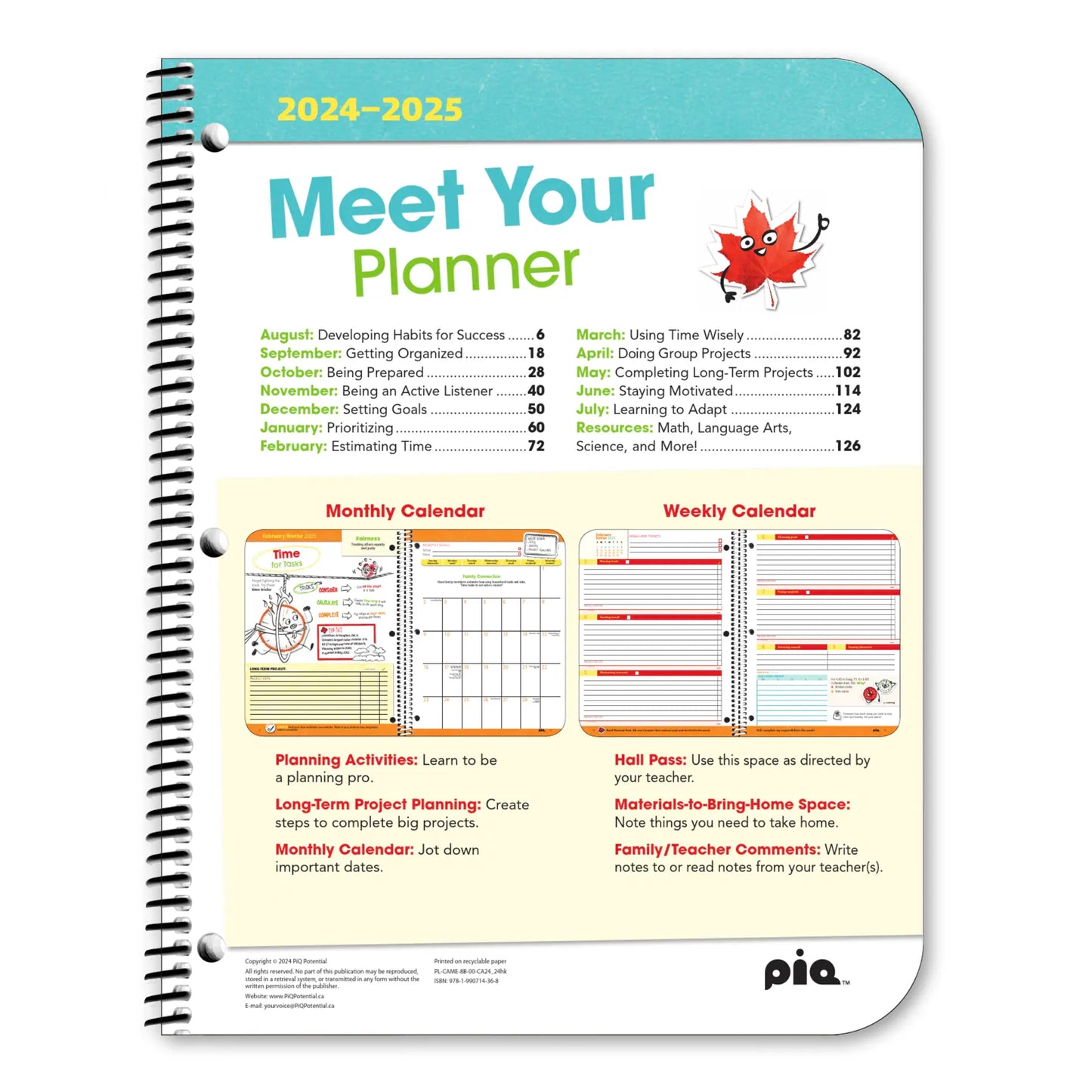 The Canadian Planner: Grades 6-8 (2024-2025)