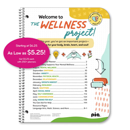 The Wellness Project Planner: Grades 6-8 (8" x 10")