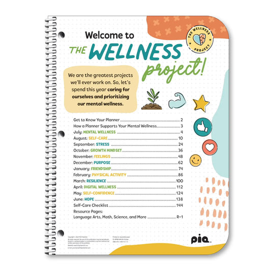 The Wellness Project Planner: Grades 6-8 (2024-2025) CUSTOM EDITION