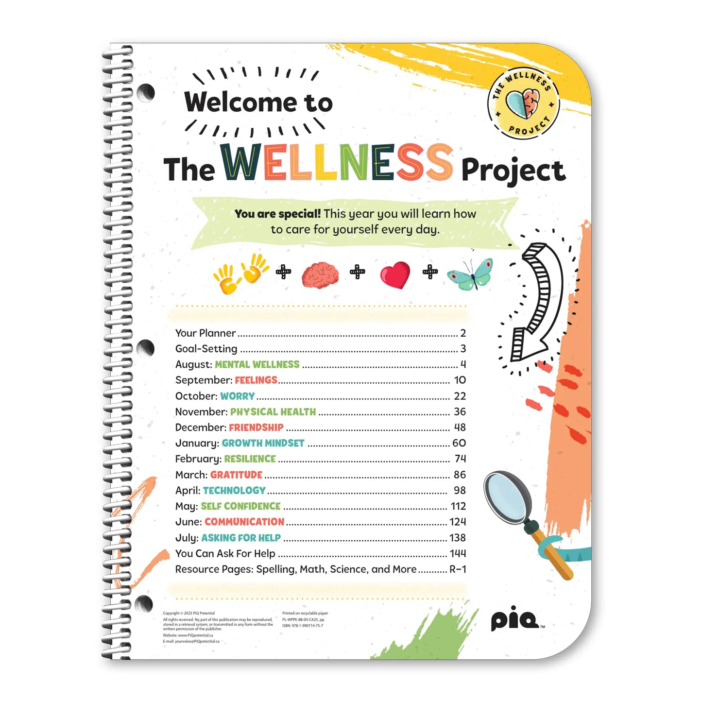 The Wellness Project Planner: Grades 1-2 (Standard)