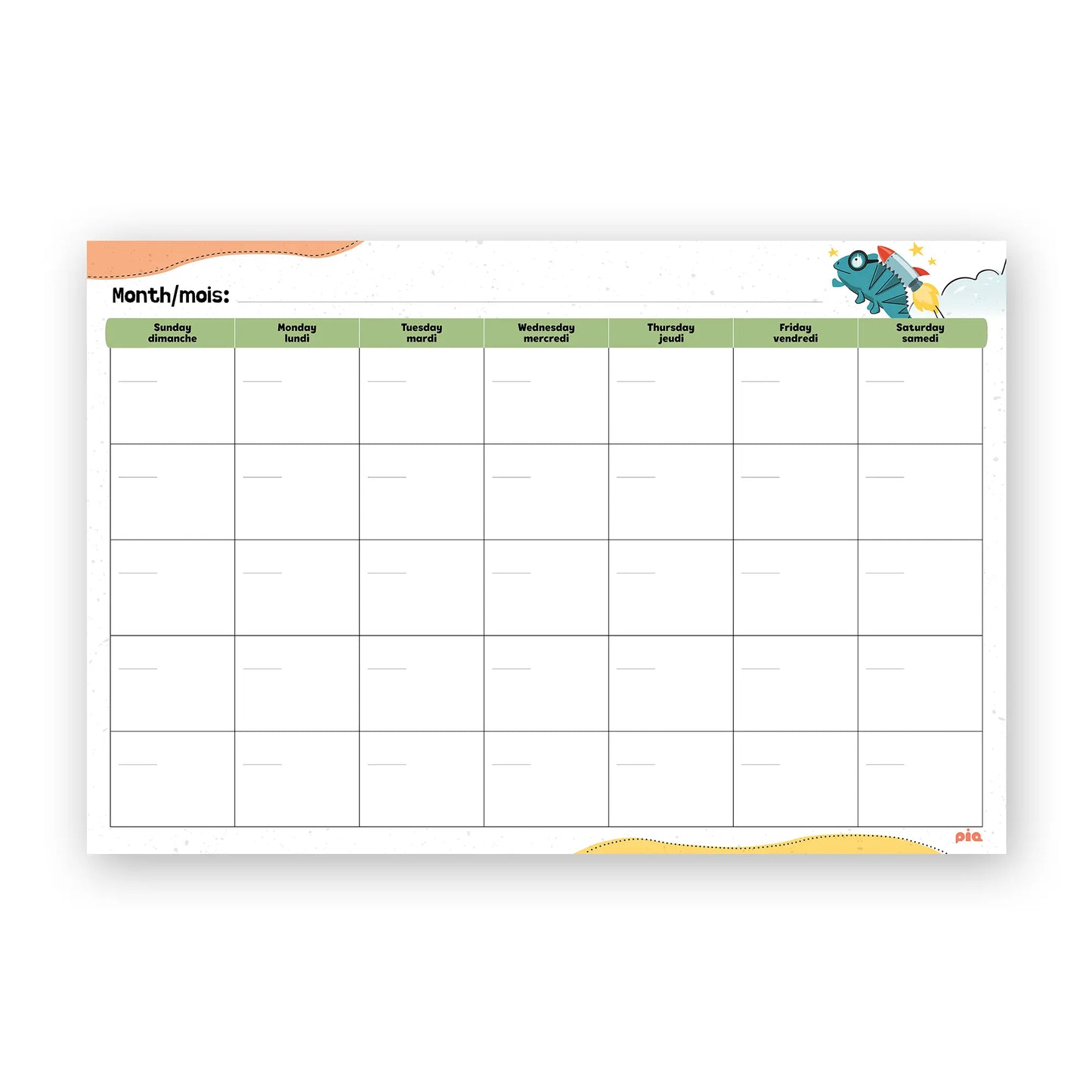 Wall Calendar, Grades 3-5